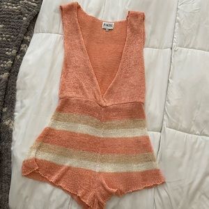 Sabo Skirt knit striped romper